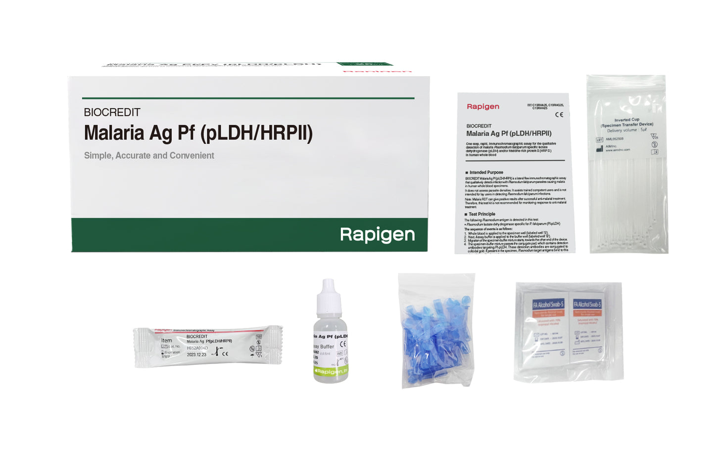 BIOCREDIT Malaria Ag Pf (pLDH/HRP II)